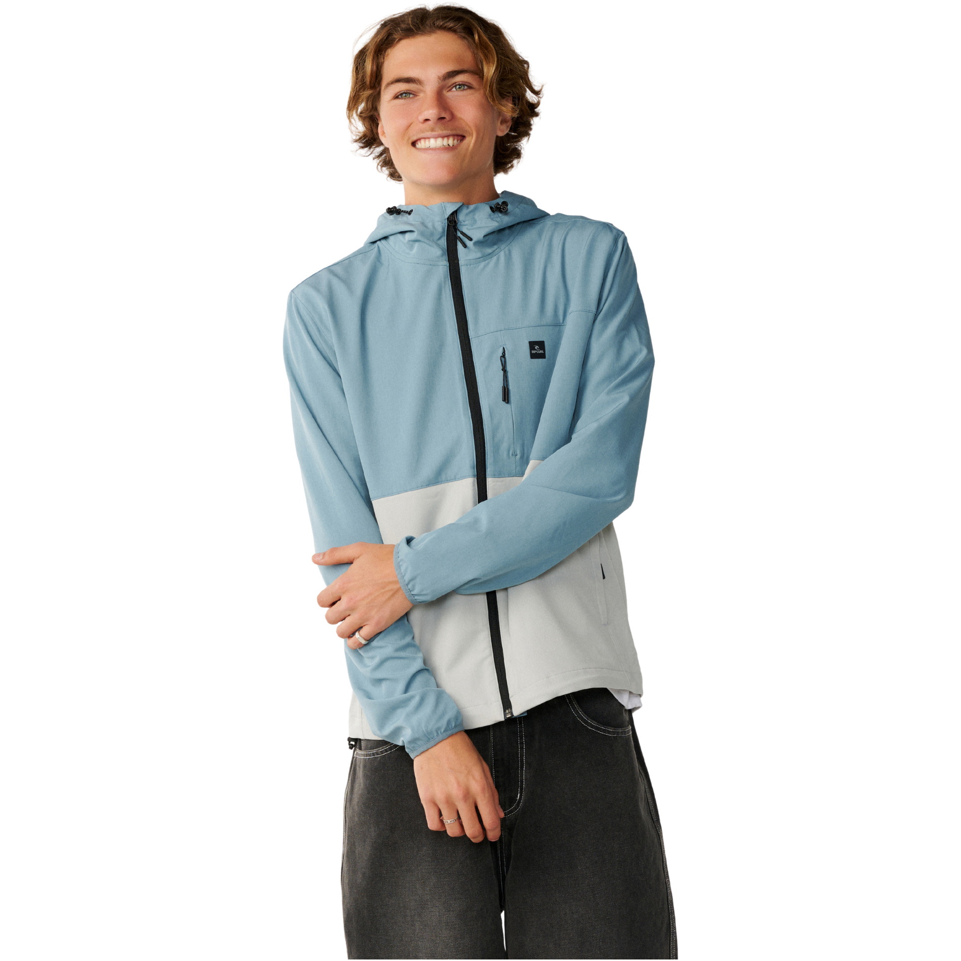 2026 Rip Curl Heren Elite Anti-Serie Rits Door CJKAX9 - Citadel Blue